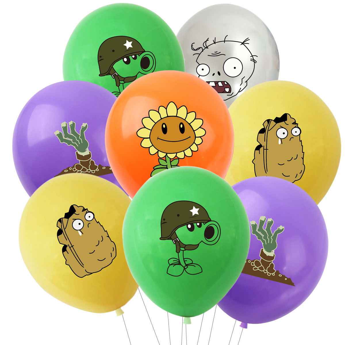 Zombie Party Games - 10Pcs 12inch Plants VS Zombies Pvz