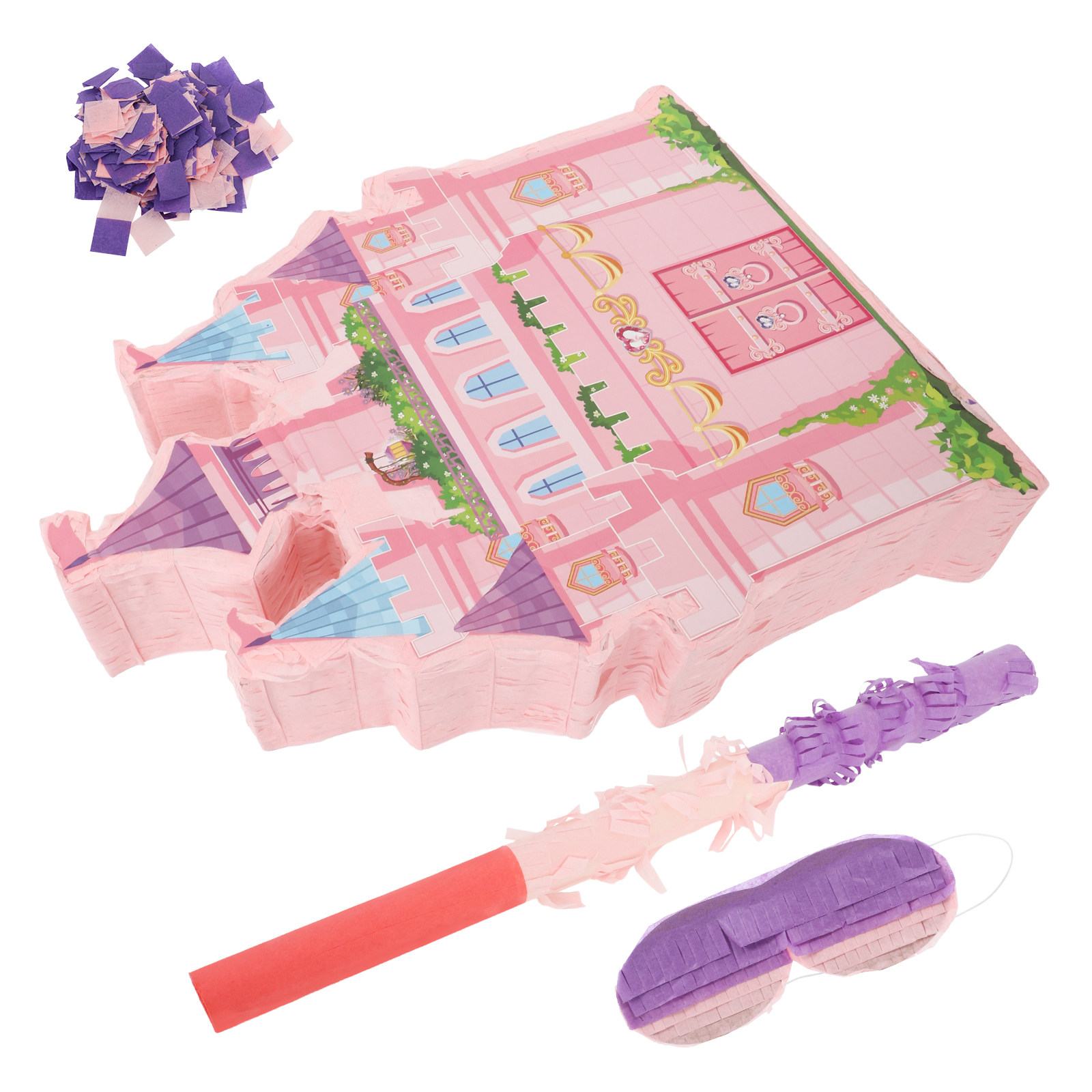 Party Games Kids Birthday - 1Set Princess Castle Pinata Hanging Candy