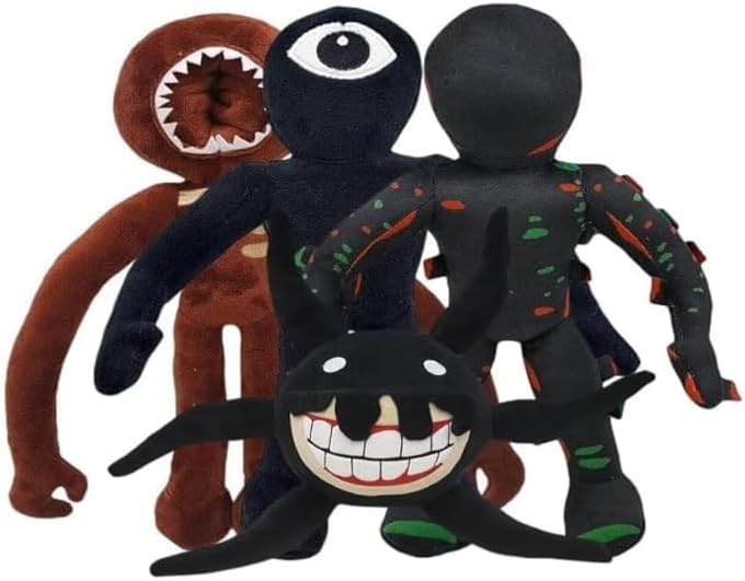 Party Games Adults Indoor - 4PC Doors Plush Toys, Monster Horror