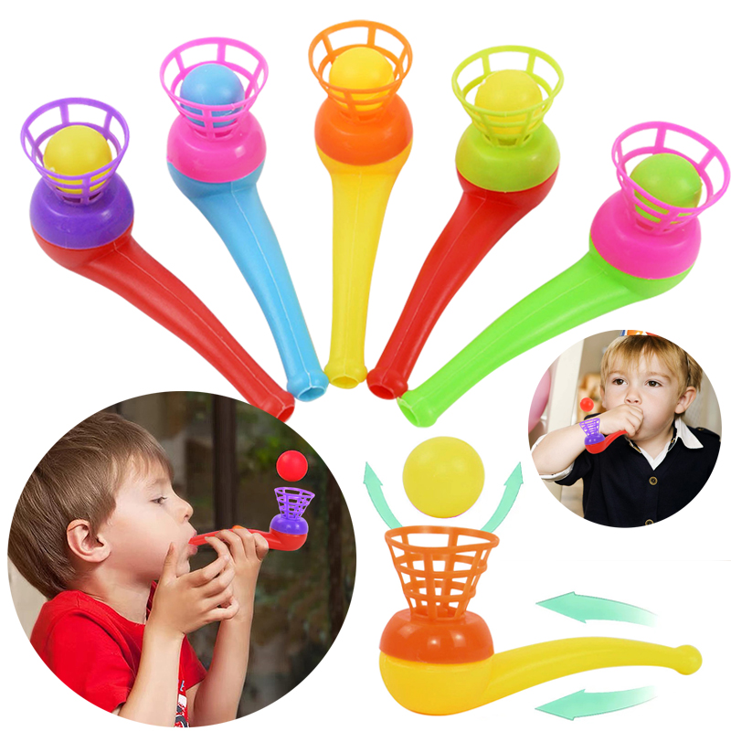 Party Games Easter For Kids - 6/12Pcs Magic Blowing Pipe Floating Ball