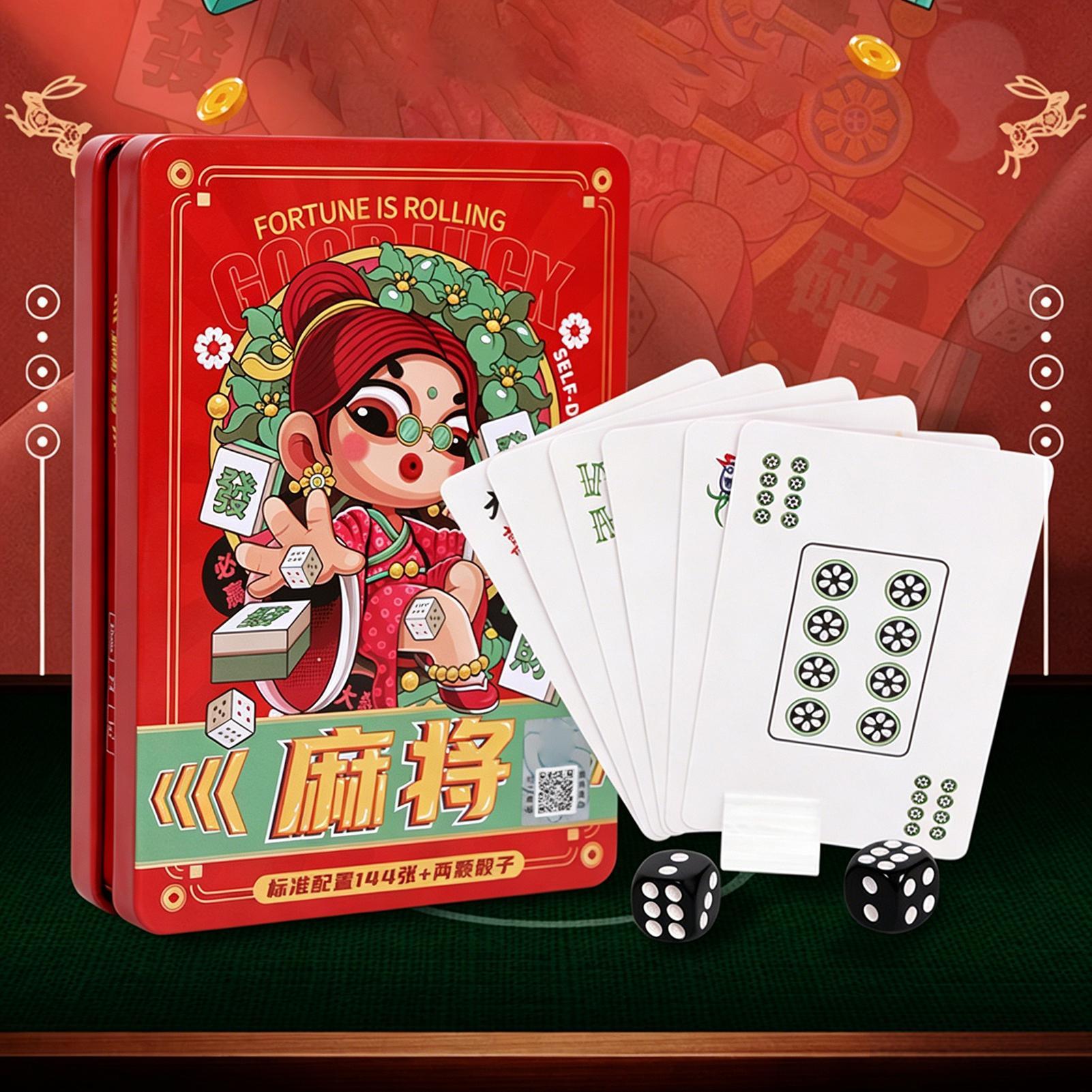 Party Family Games - Playing Cards Mahjong Tiles Family Game