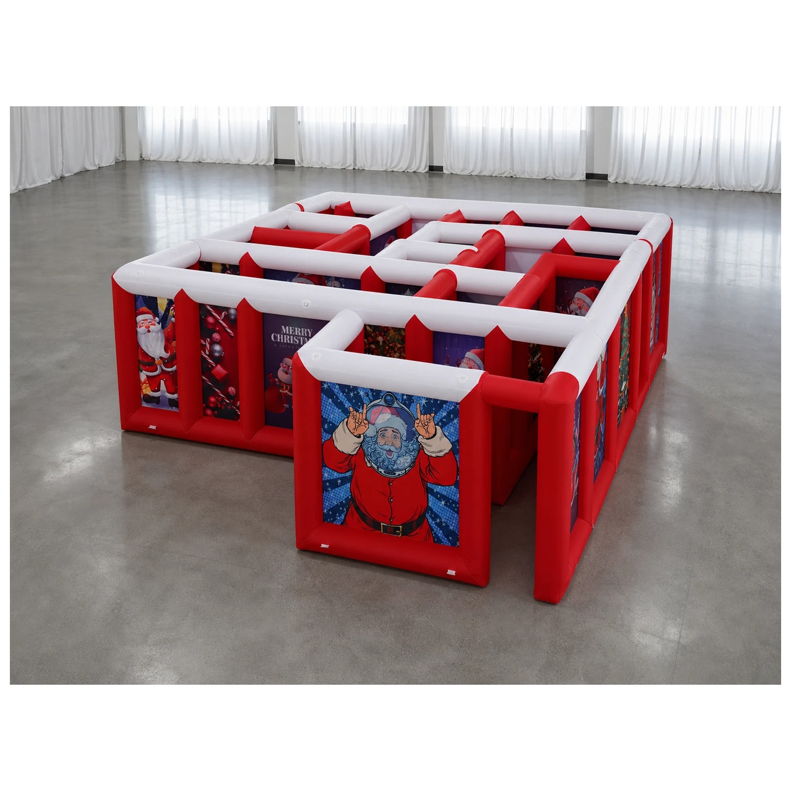 Party Games Kids And Adults - Mê cung bơm hơi mái phẳng