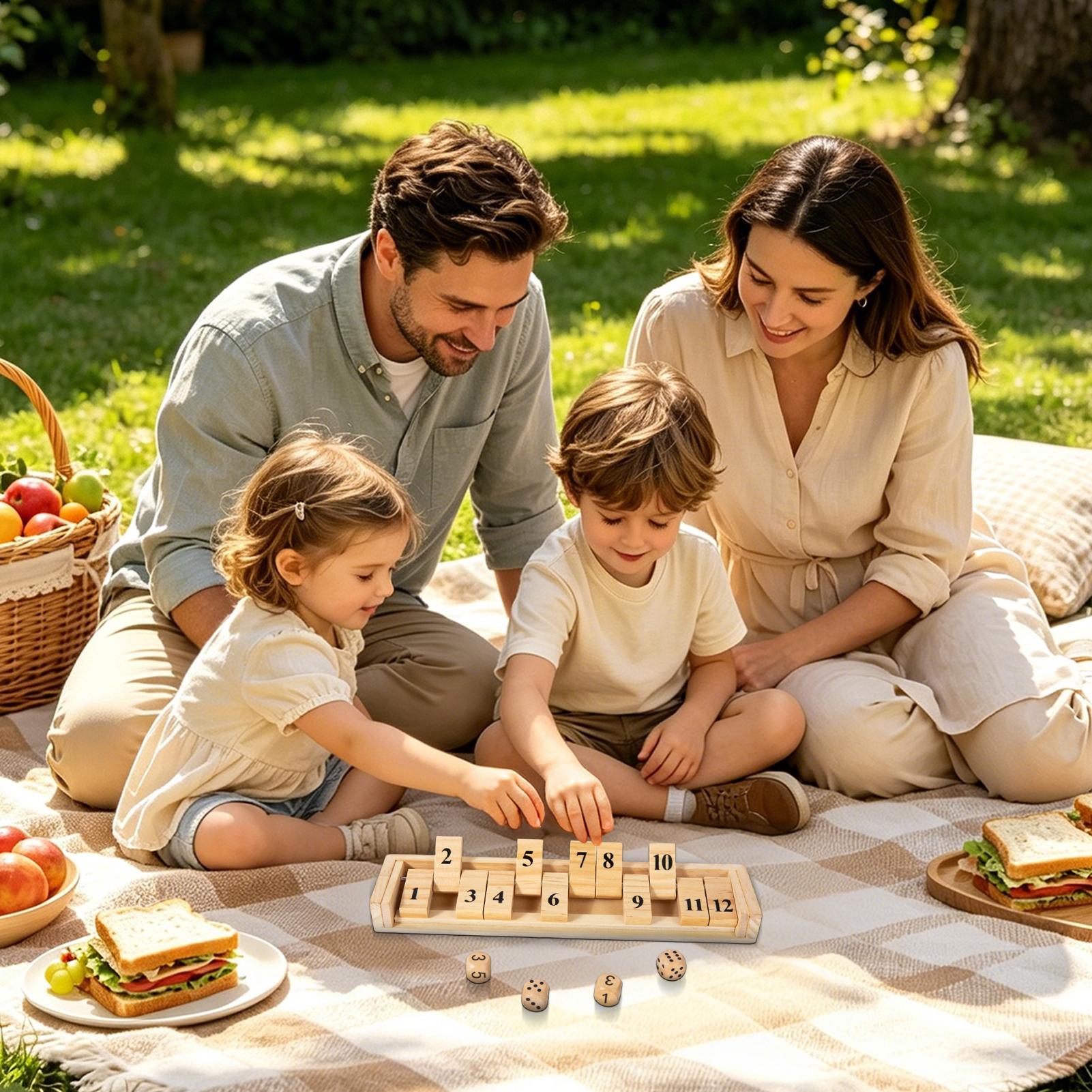 Shut The Box Game Wooden Numbe - đánh giá và giá Party Games Usa
