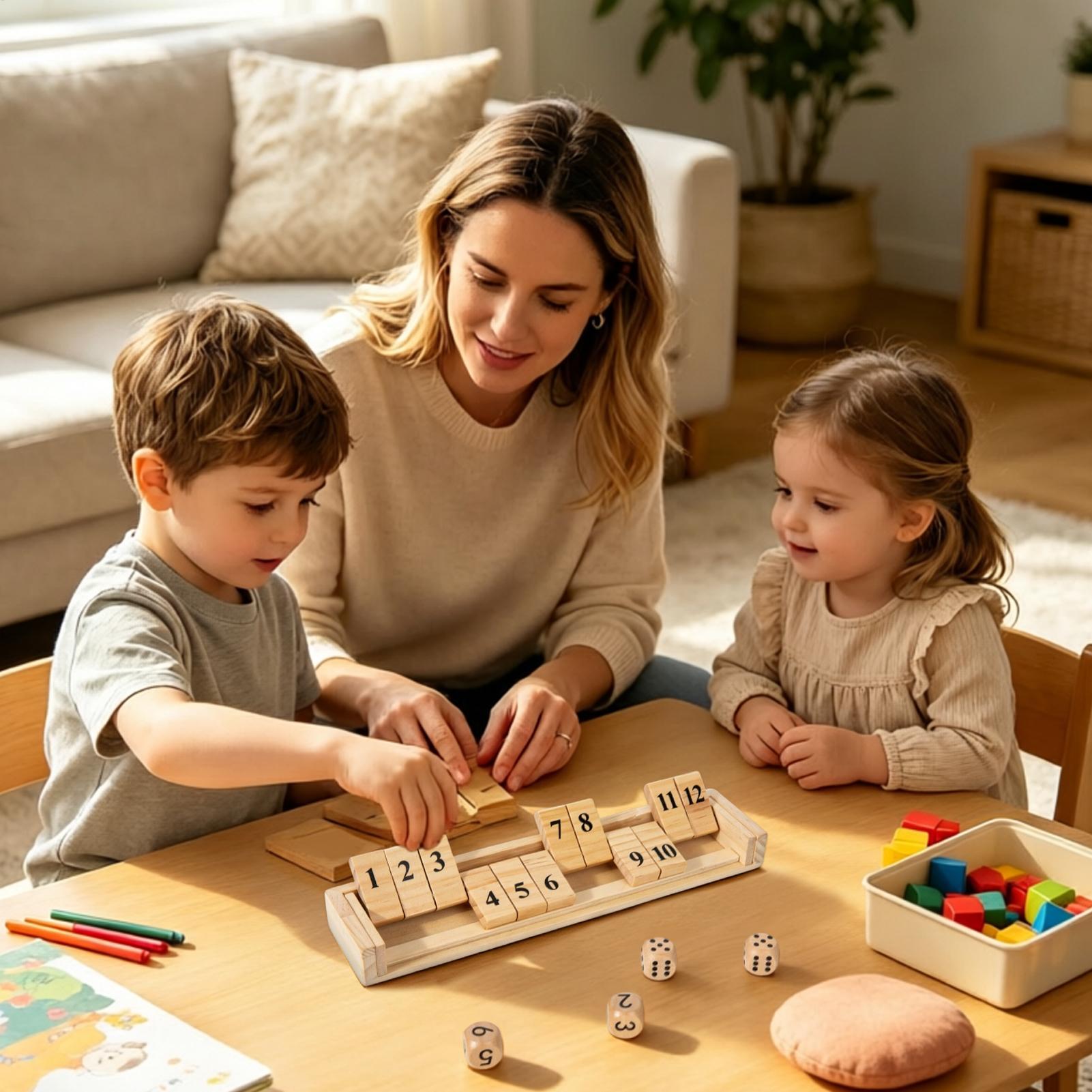 Shut The Box Game Wooden Numbe - đánh giá và giá Party Games Usa