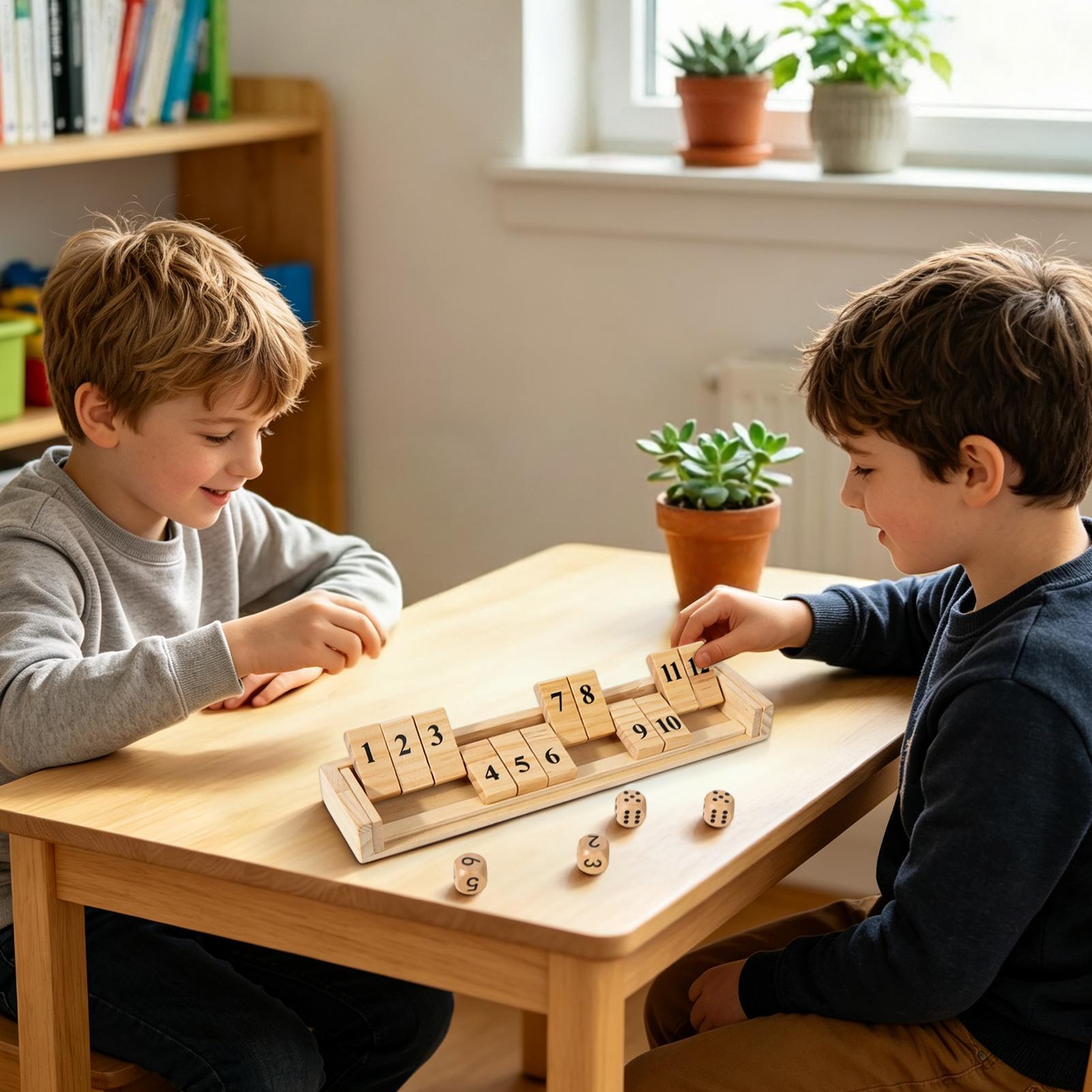 Shut The Box Game Wooden Numbe - đánh giá và giá Party Games Usa