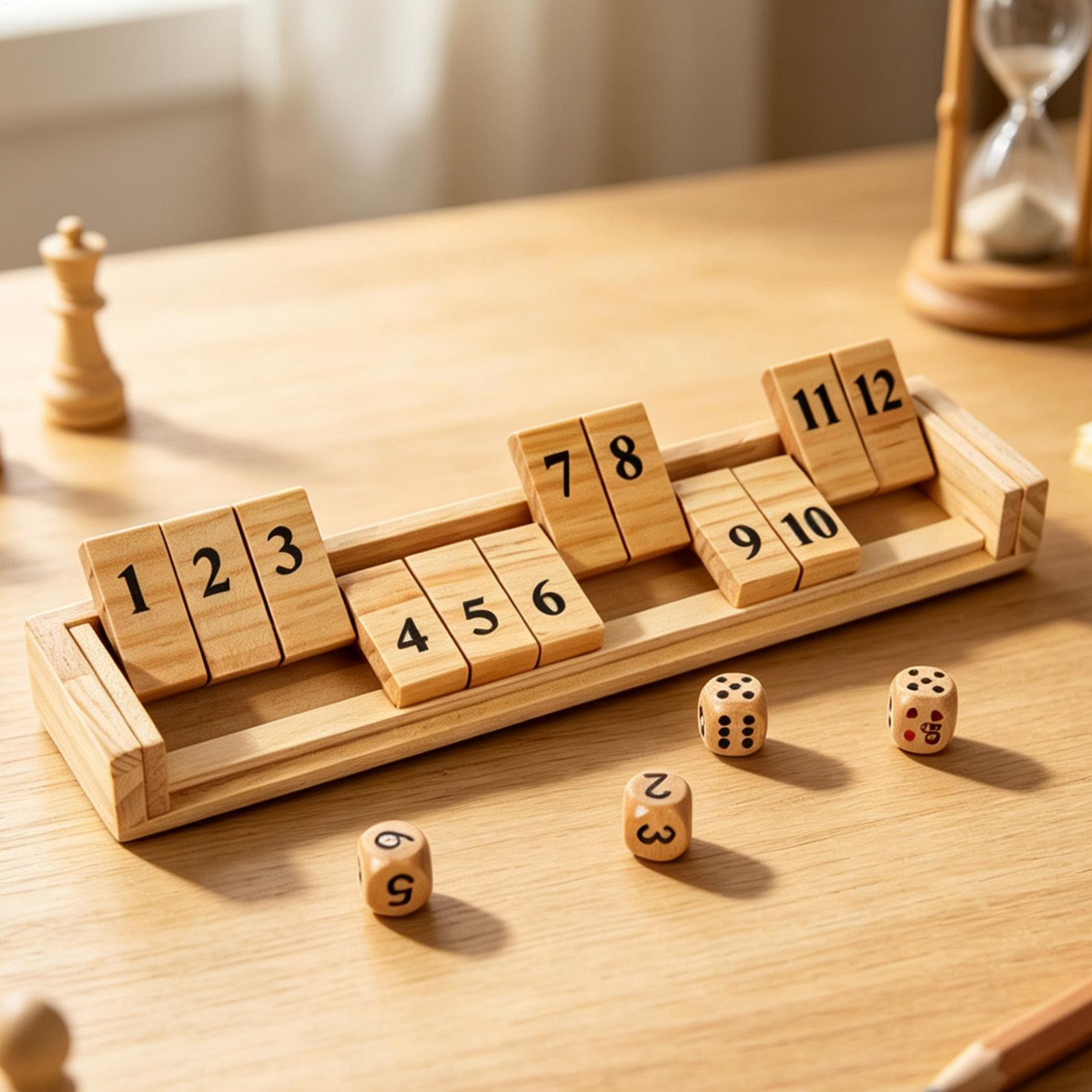 Shut The Box Game Wooden Numbe - đánh giá và giá Party Games Usa