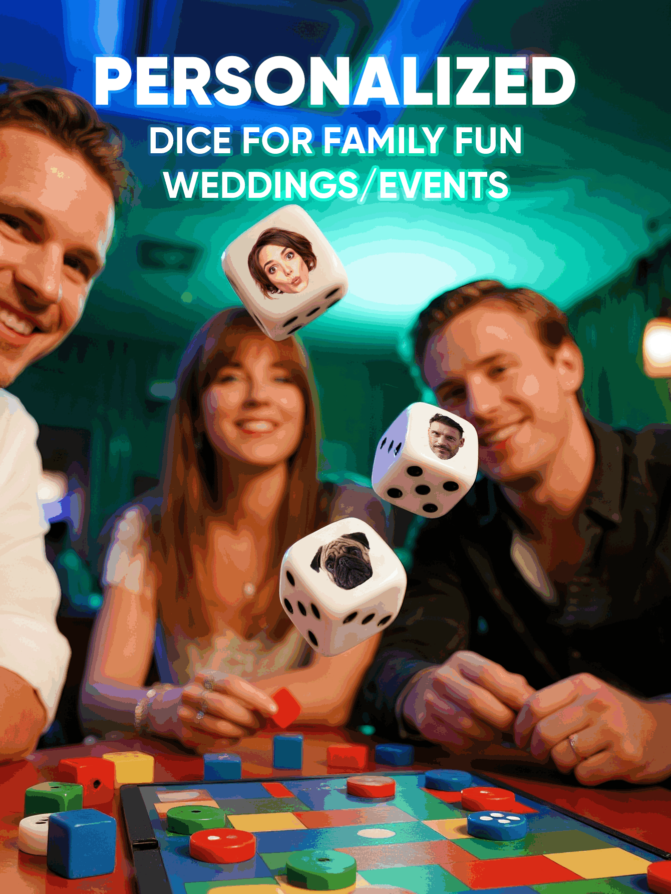 Custom Face Dice Personalized  - đánh giá và giá Party Games Groups