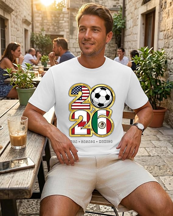2026 Soccer Fan T-Shirt Men US - đánh giá và giá Party Games Usa