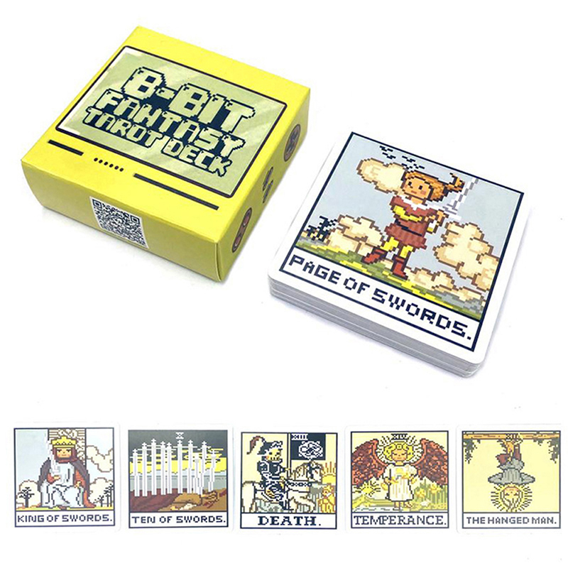 1Box 8 Bit Fantasy Tarot Deck  - đánh giá và giá Party Family Games