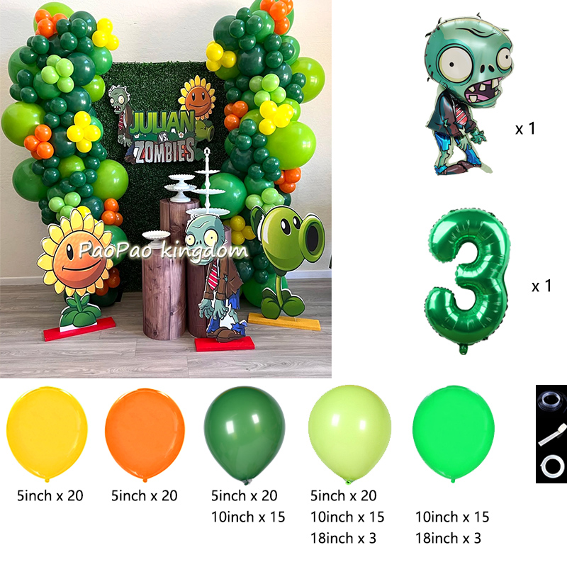 Plants Vs. Z-Zombies Balloons  - đánh giá và giá Zombie Party Games