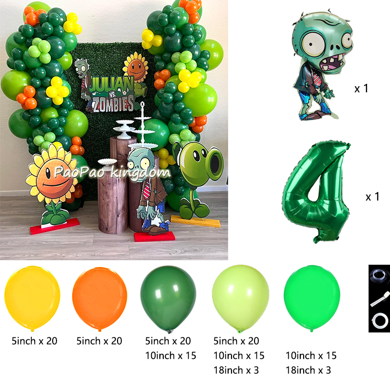 Plants Vs. Z-Zombies Balloons  - đánh giá và giá Zombie Party Games