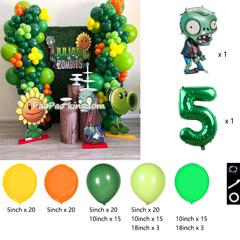 Plants Vs. Z-Zombies Balloons  - đánh giá và giá Zombie Party Games