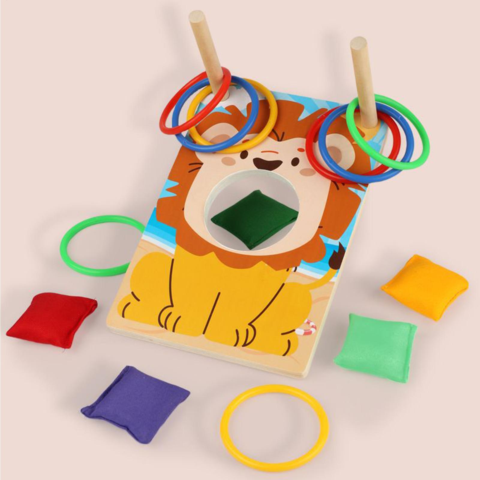 Wooden Bean Bag Toss Game Ring - đánh giá và giá Party Games Adults Indoor