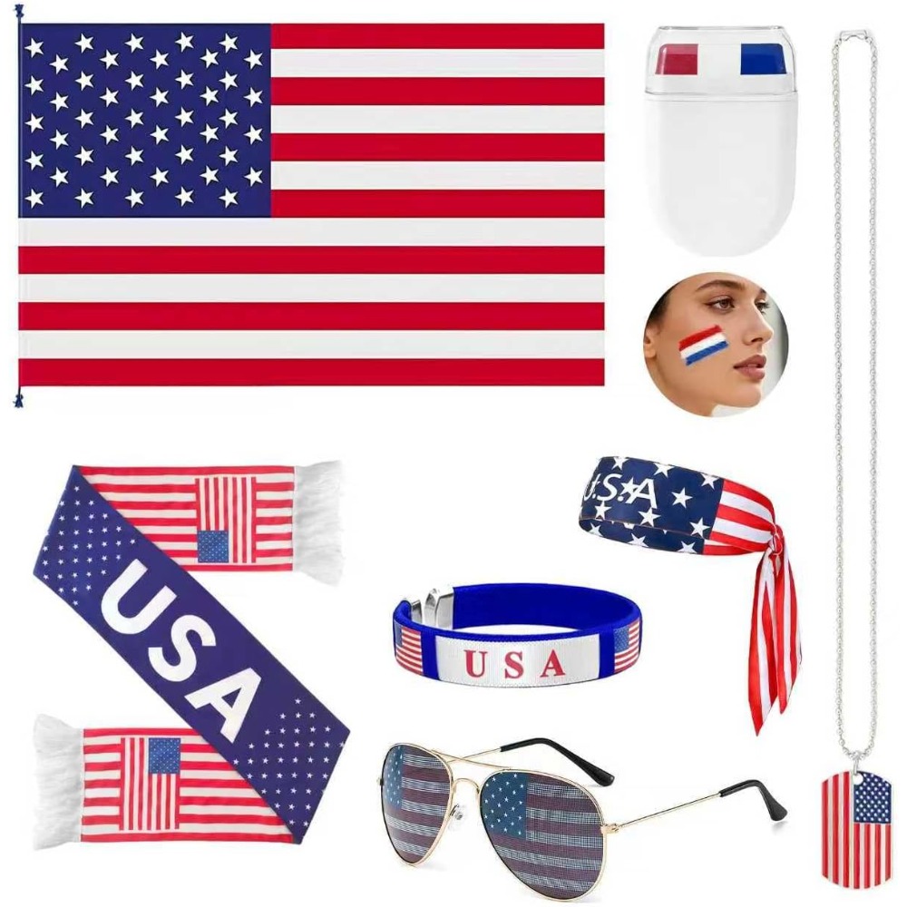 2026 USA Fan Kit Patriotic Sup - đánh giá và giá Party Games Usa