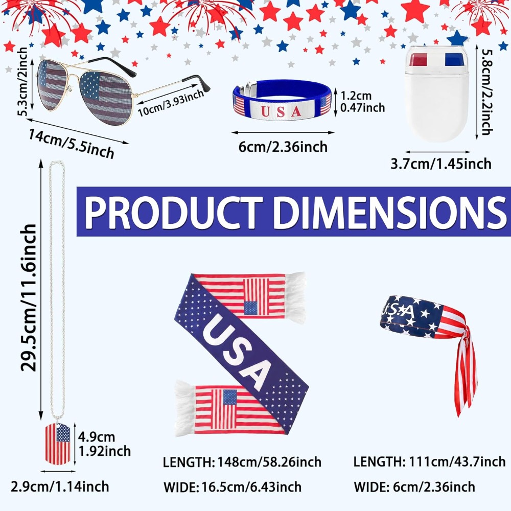 2026 USA Fan Kit Patriotic Sup - đánh giá và giá Party Games Usa