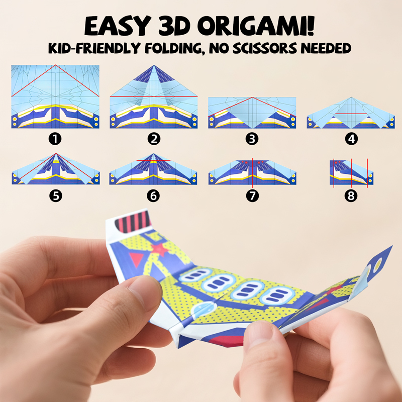 36 Sheets Kids Paper Airplane  - đánh giá và giá Party Games Kids Birthday