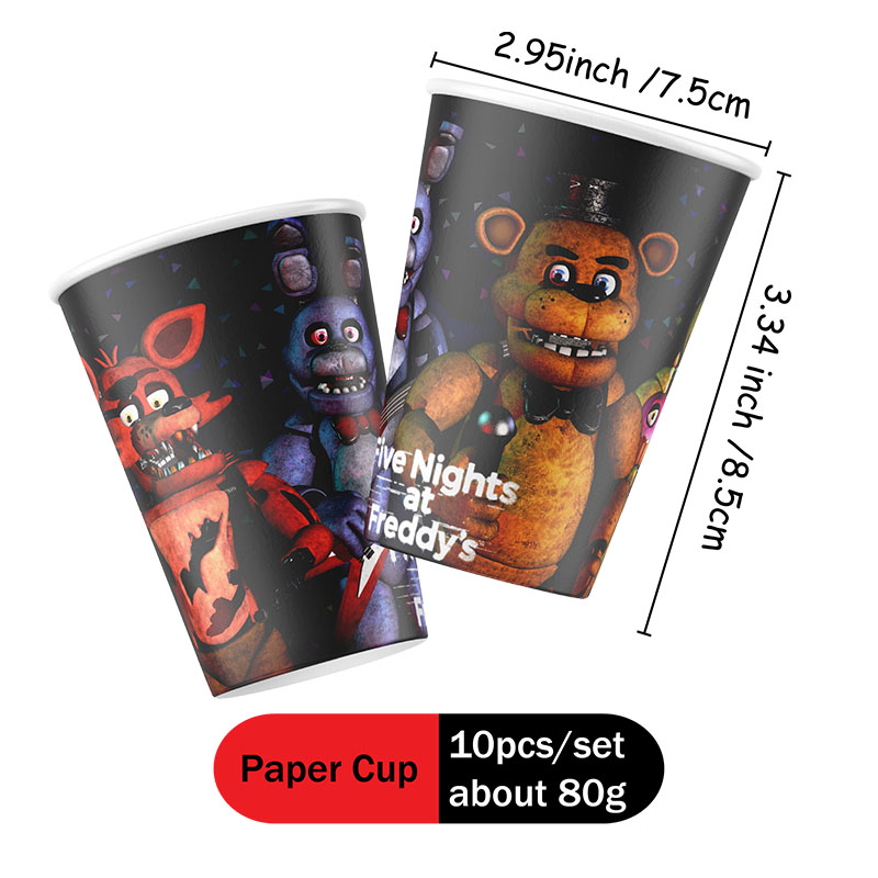 FNAF Themed Paper Plate Cups C - đánh giá và giá Party Games At Christmas