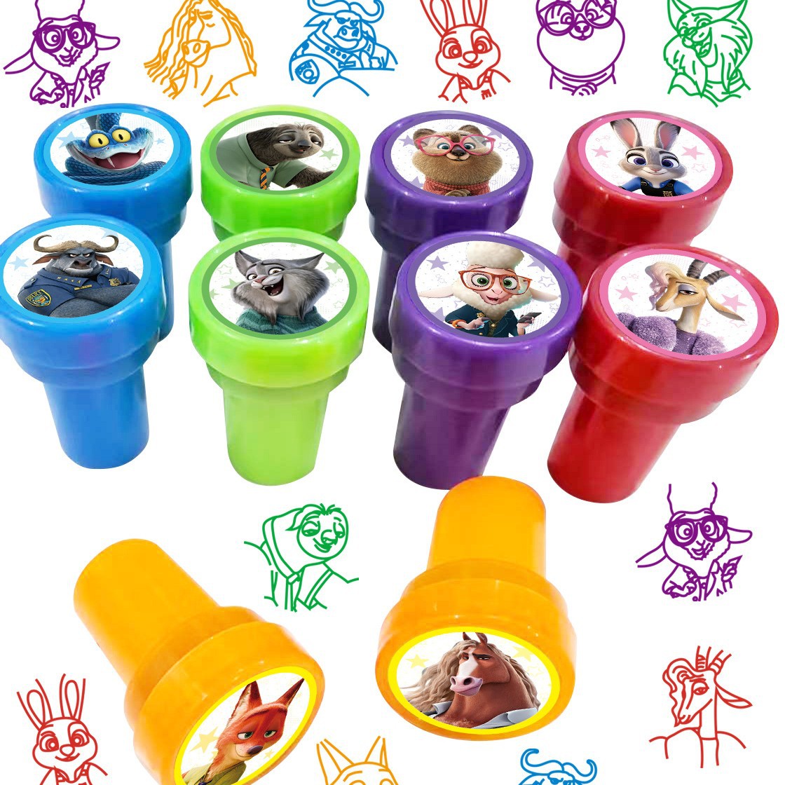 HOT Sale 10Pcs/Set Zootopia Ki - đánh giá và giá Zootopia Party Games