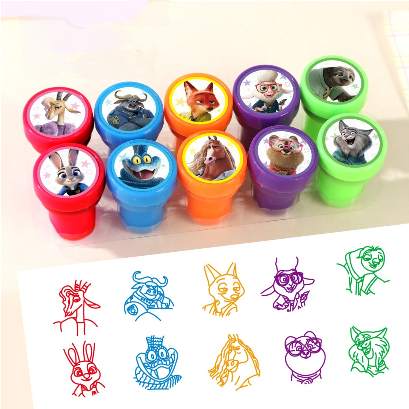 HOT Sale 10Pcs/Set Zootopia Ki - đánh giá và giá Zootopia Party Games