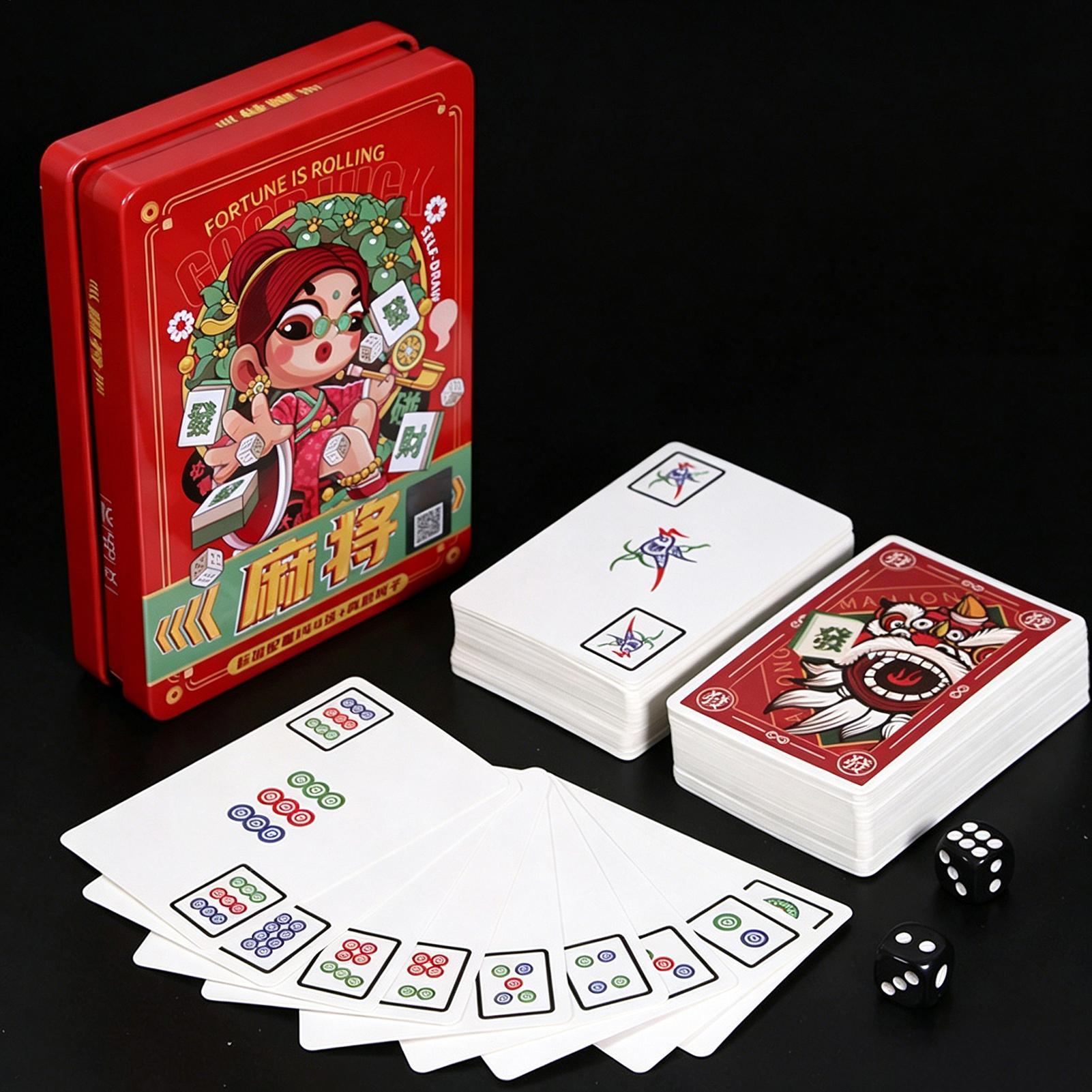 Playing Cards Mahjong Tiles Fa - đánh giá và giá Party Family Games