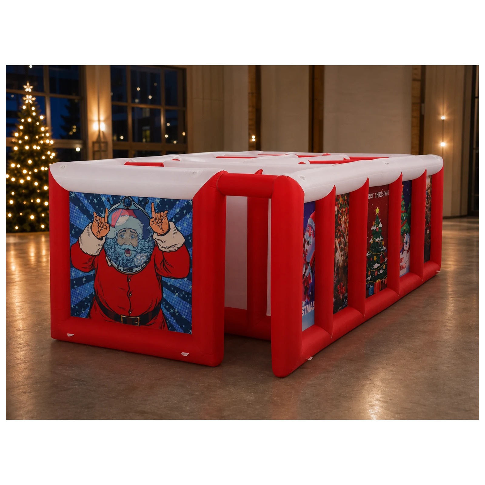 Mê cung bơm hơi mái phẳng màu  - đánh giá và giá Party Games Kids And Adults