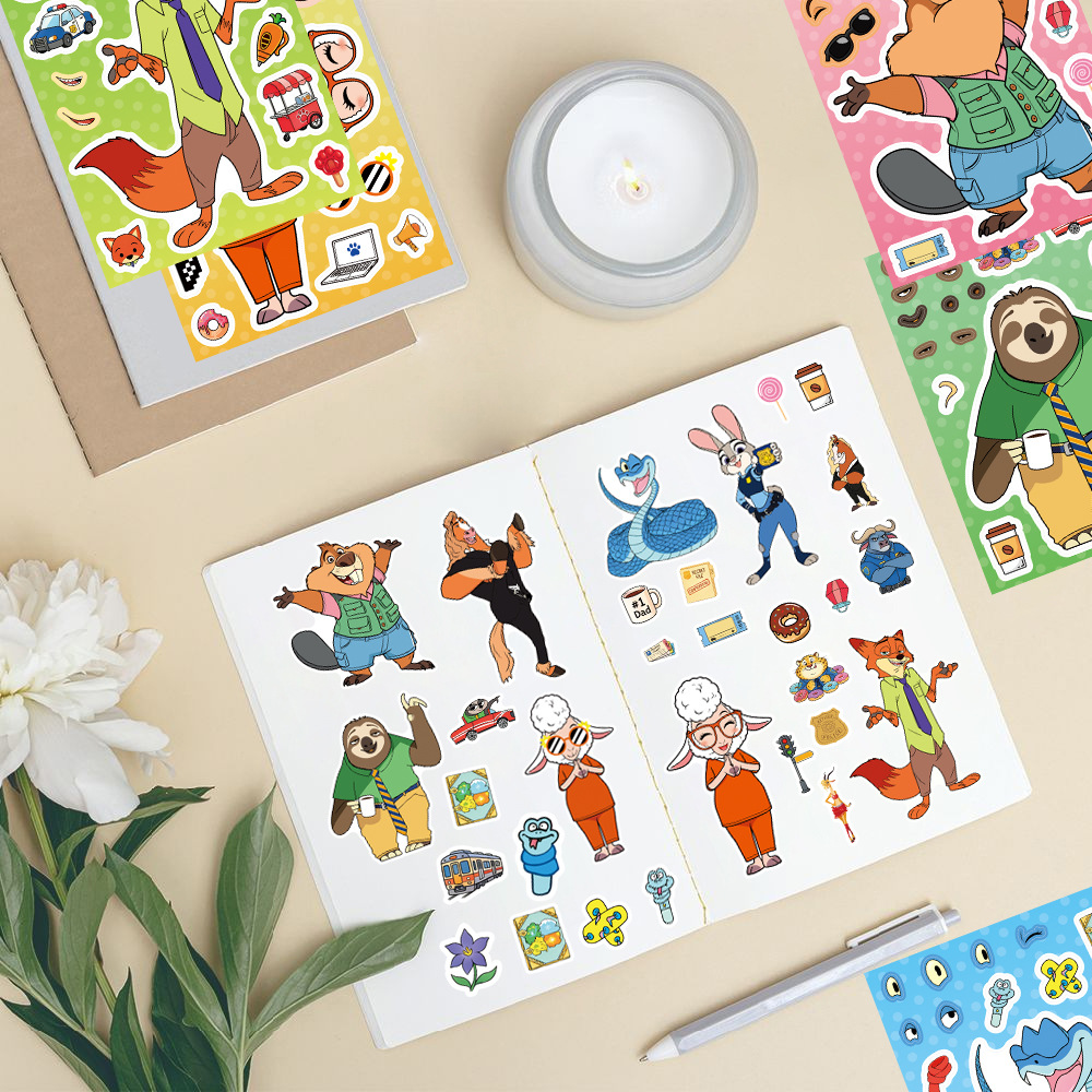 8/16 Sheets Zootopia 2 Make a  - đánh giá và giá Zootopia Party Games