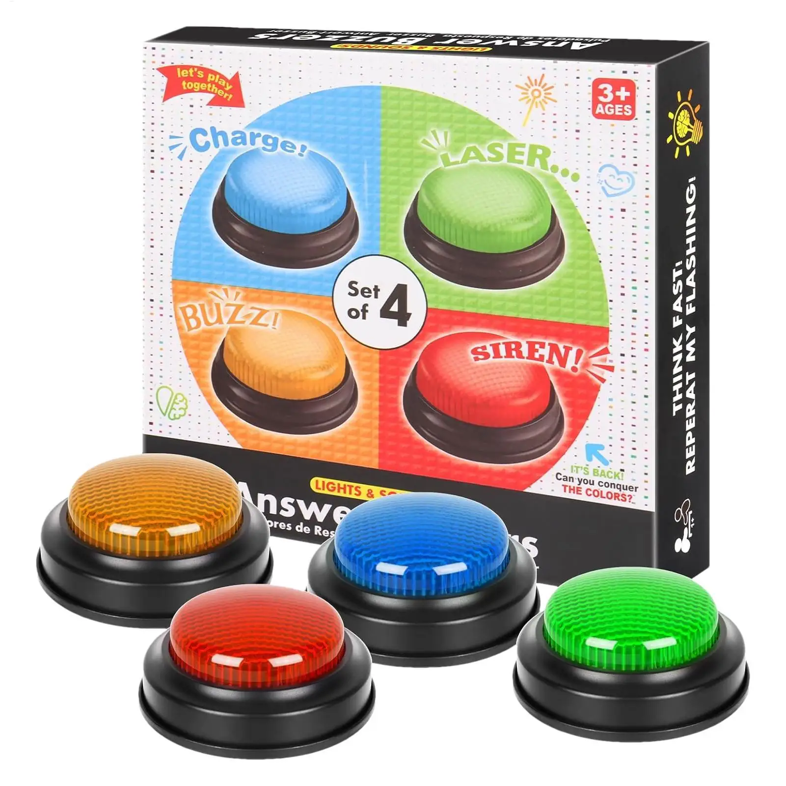 Game Buzzer 4-Piece Quick Answ - đánh giá và giá Party Games Easter For Kids
