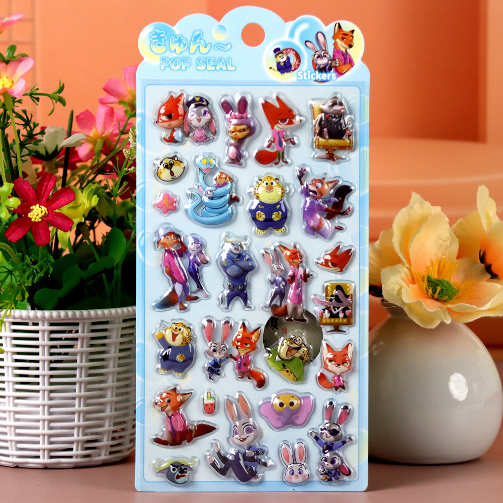 Zootopia 3D Embossed Stickers, - đánh giá và giá Zootopia Party Games