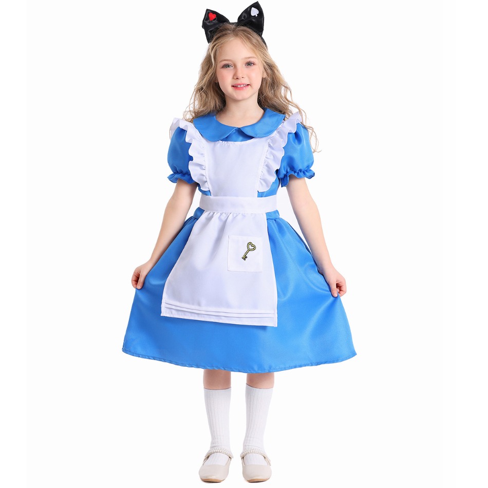 Children Girls Blue Alice Wond - đánh giá và giá Party Games Alice In Wonderland