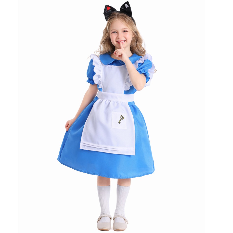 Children Girls Blue Alice Wond - đánh giá và giá Party Games Alice In Wonderland